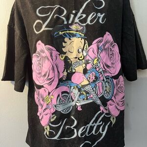 Betty Boop biker women’s Tshirt